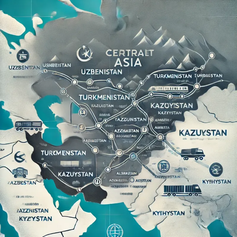 Import Routes from Central Asia